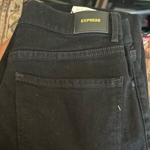 Size 12R straight ankle high rise jeans in black new never been worn